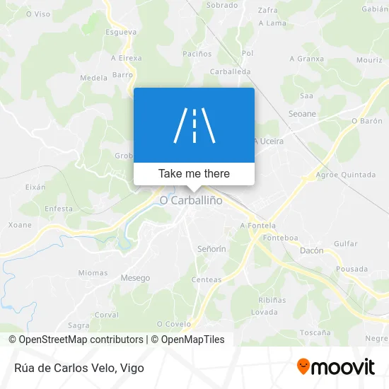 Rúa de Carlos Velo map