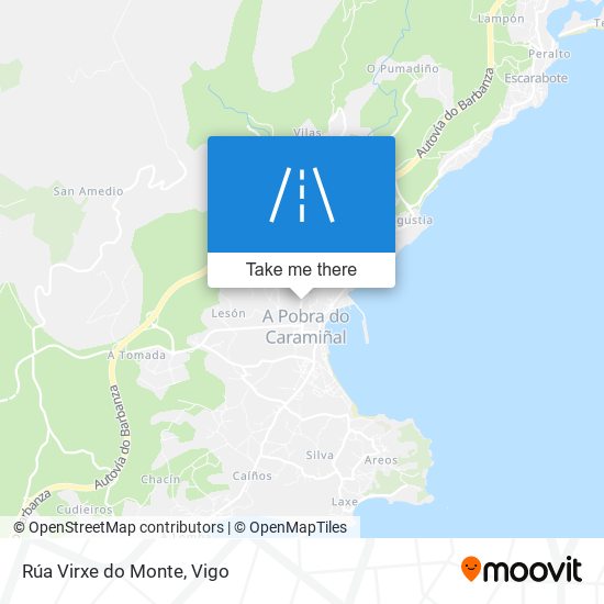 mapa Rúa Virxe do Monte