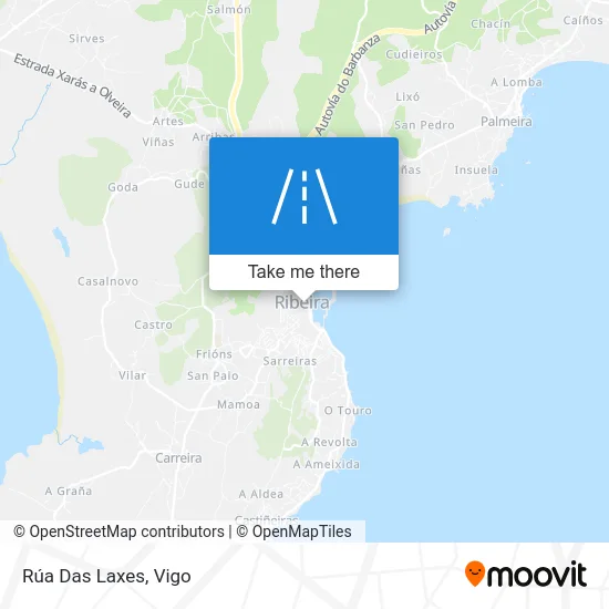 Rúa Das Laxes map