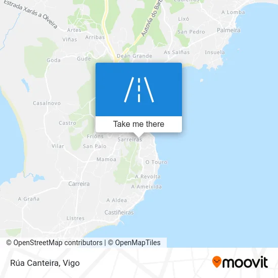Rúa Canteira map