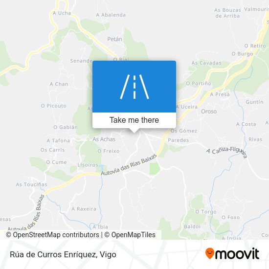 Rúa de Curros Enríquez map