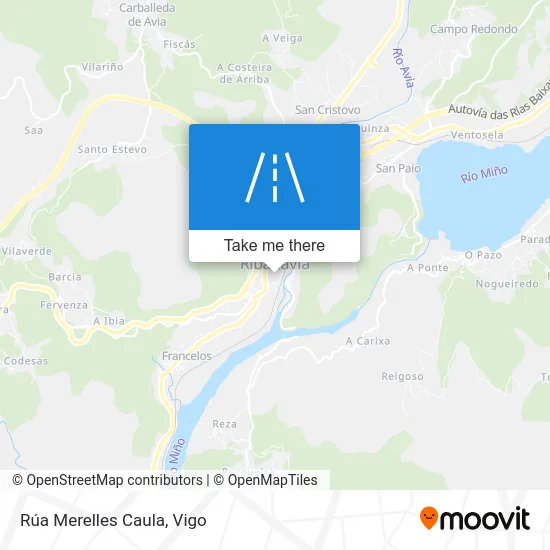 Rúa Merelles Caula map