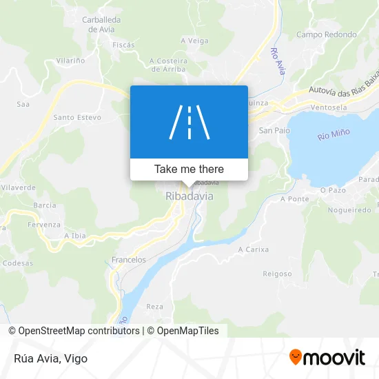 Rúa Avia map