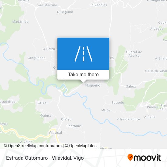 Estrada Outomuro - Vilavidal map