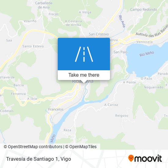 mapa Travesía de Santiago 1