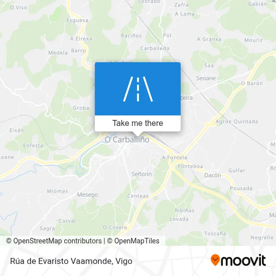 Rúa de Evaristo Vaamonde map