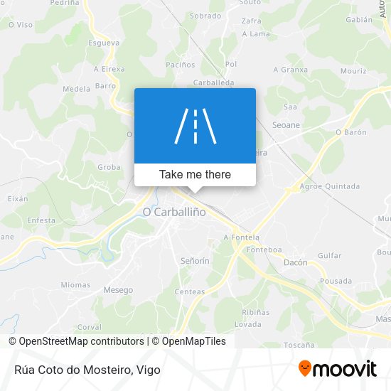 Rúa Coto do Mosteiro map