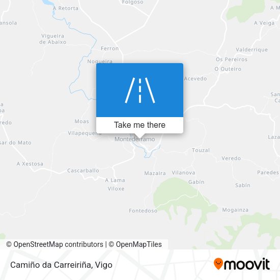 Camiño da Carreiriña map