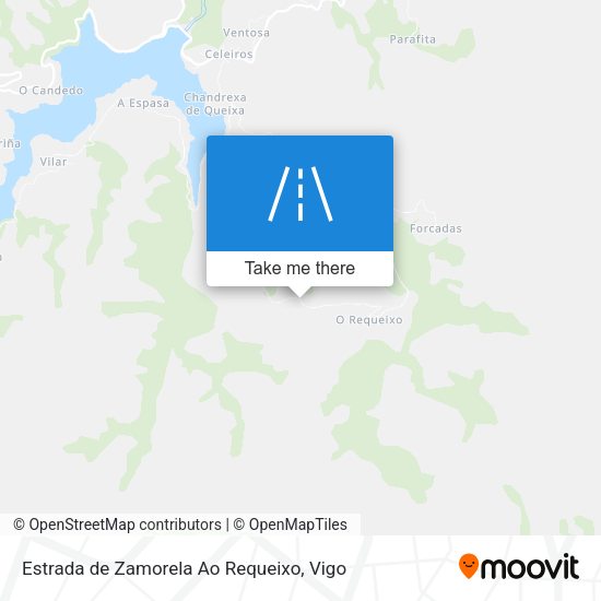 Estrada de Zamorela Ao Requeixo map