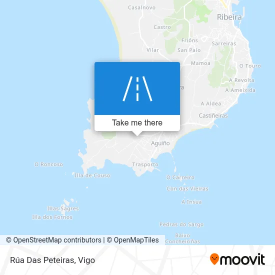 Rúa Das Peteiras map