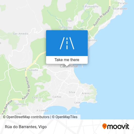Rúa do Barrantes map