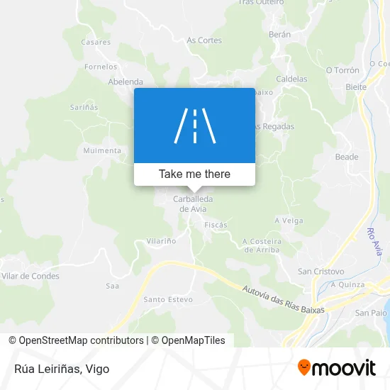 Rúa Leiriñas map