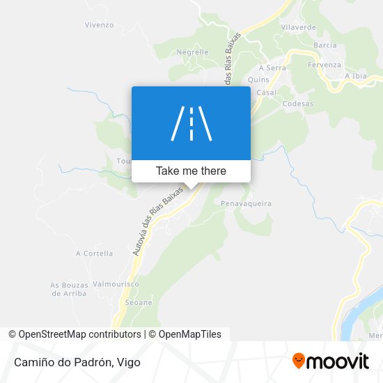 Camiño do Padrón map