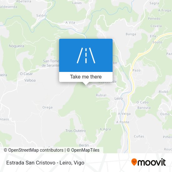 Estrada San Cristovo - Leiro map