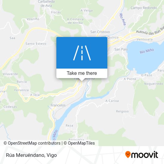 Rúa Meruéndano map