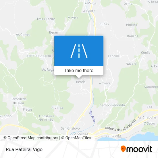 Rúa Pateira map
