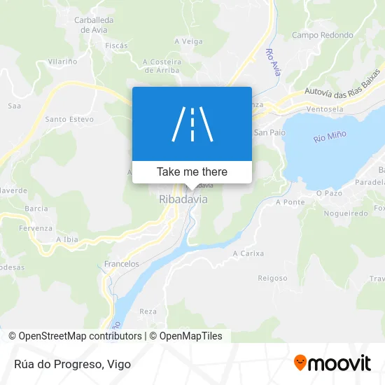 Rúa do Progreso map