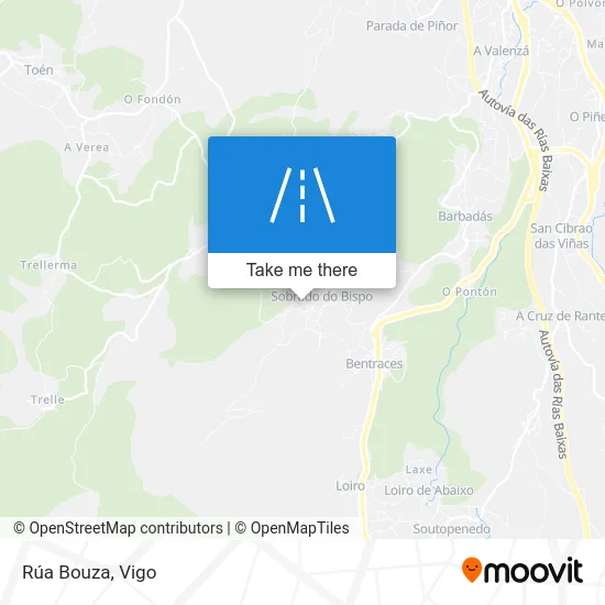 Rúa Bouza map