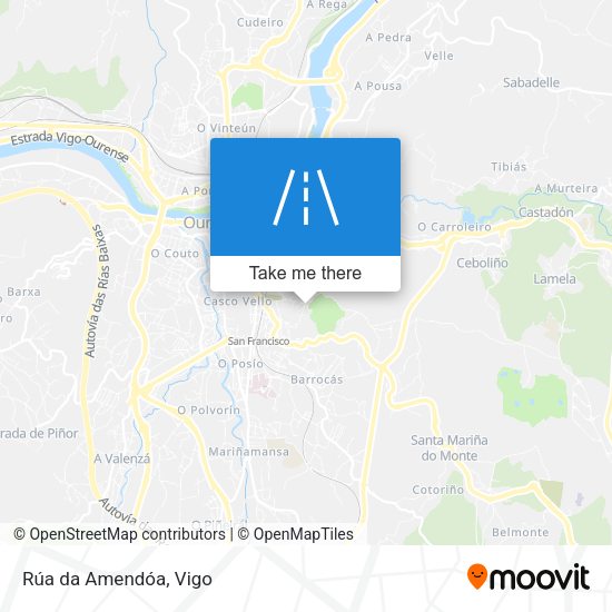 Rúa da Amendóa map