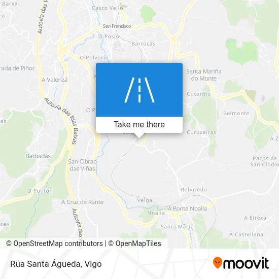 Rúa Santa Águeda map