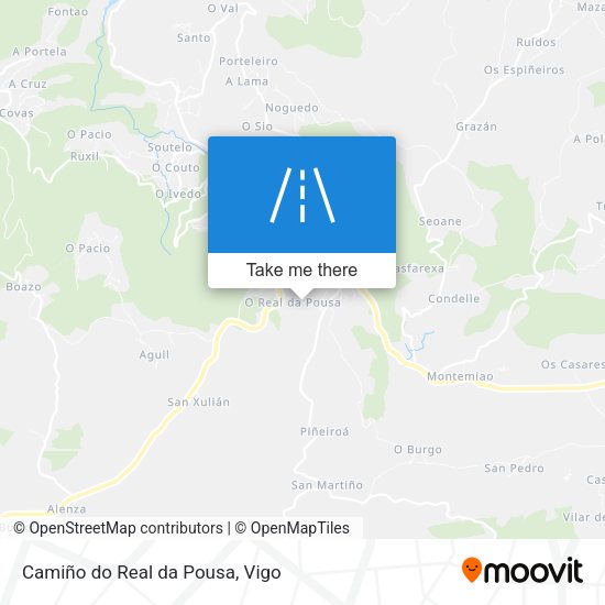 Camiño do Real da Pousa map