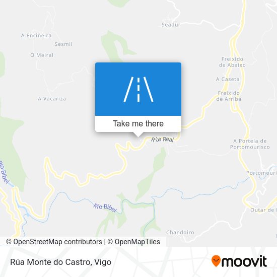 Rúa Monte do Castro map