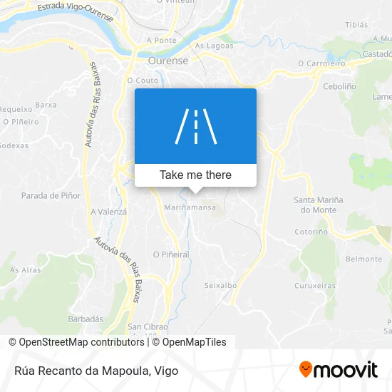 Rúa Recanto da Mapoula map
