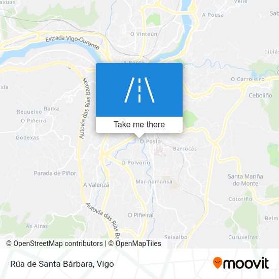 Rúa de Santa Bárbara map