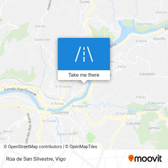 Rúa de San Silvestre map