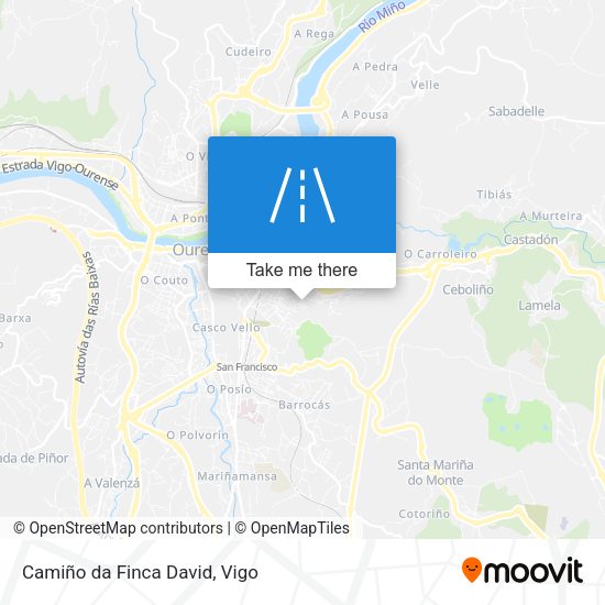 Camiño da Finca David map