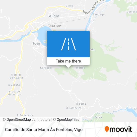 Camiño de Santa María Ás Fontelas map