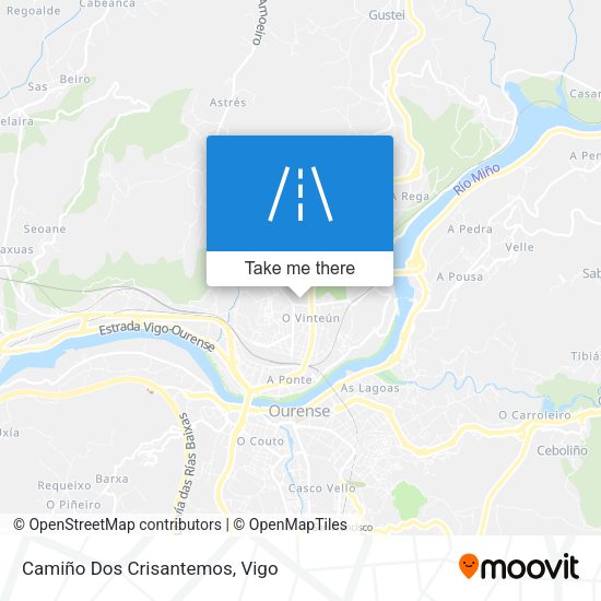 Camiño Dos Crisantemos map