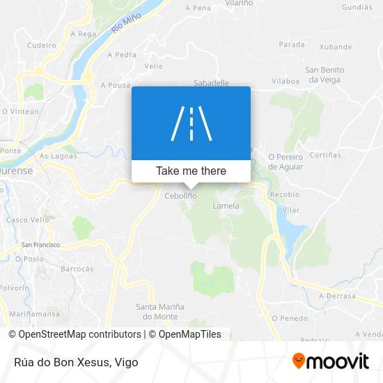 Rúa do Bon Xesus map