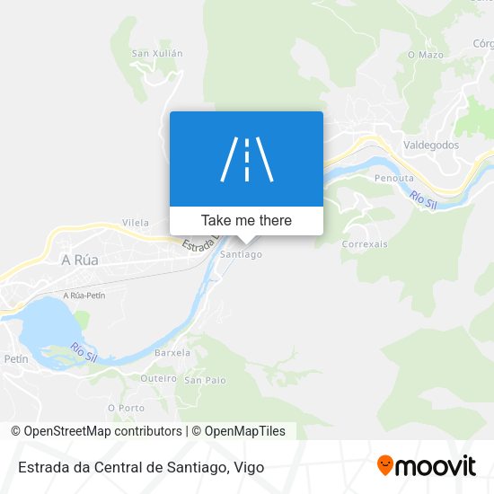 Estrada da Central de Santiago map