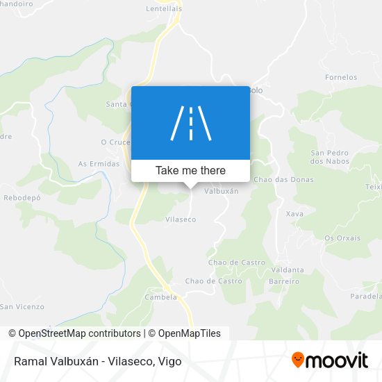 Ramal Valbuxán - Vilaseco map