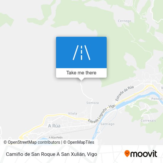 Camiño de San Roque A San Xulián map