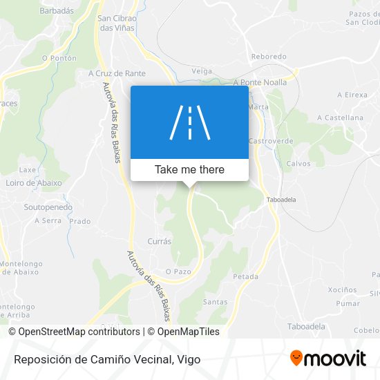 Reposición de Camiño Vecinal map