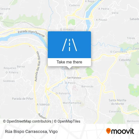 Rúa Bispo Carrascosa map
