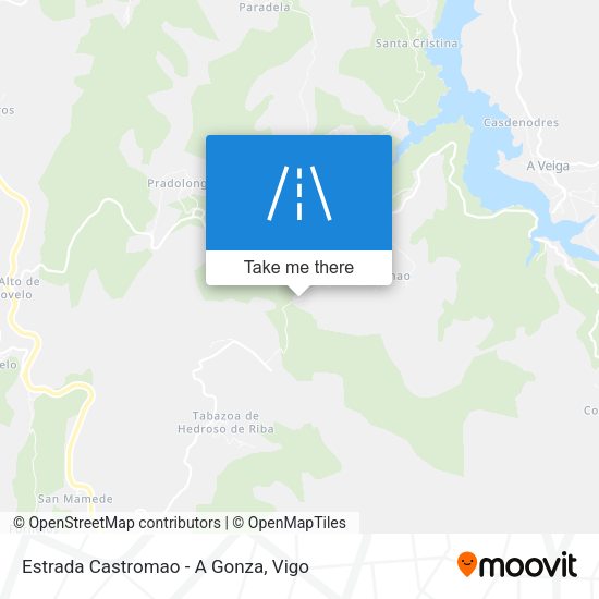 Estrada Castromao - A Gonza map