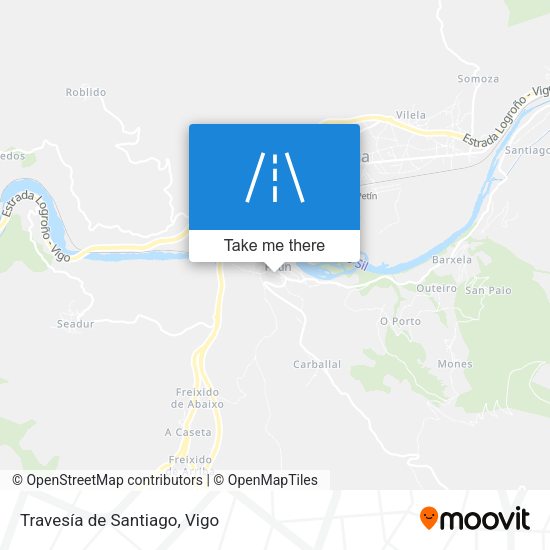 Travesía de Santiago map
