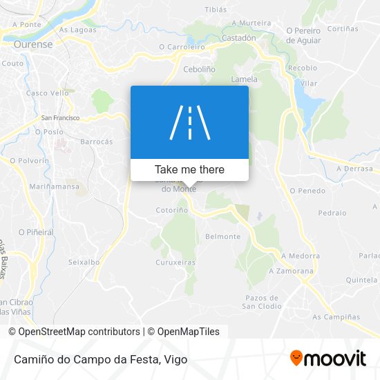 Camiño do Campo da Festa map