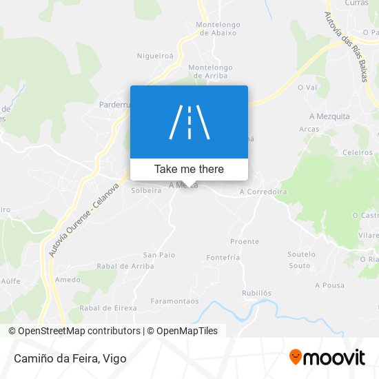 Camiño da Feira map