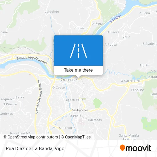 Rúa Díaz de La Banda map