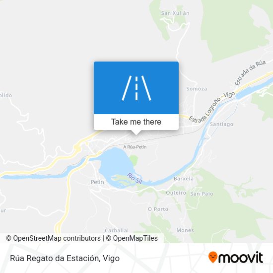 Rúa Regato da Estación map