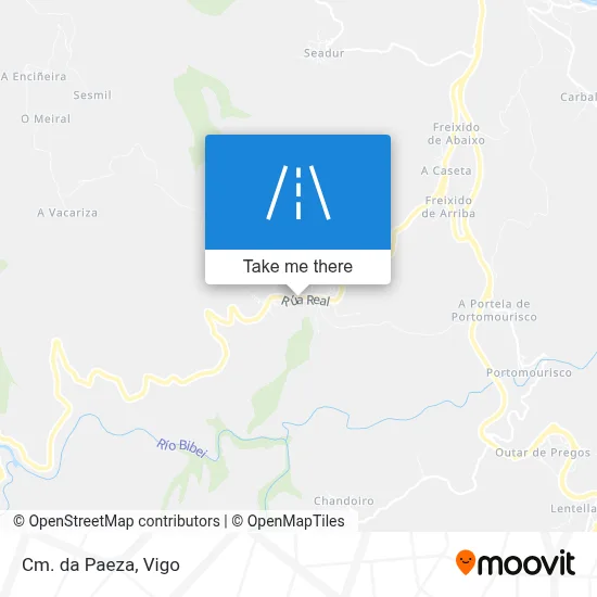 Cm. da Paeza map