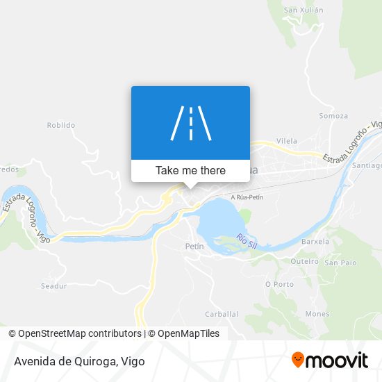 mapa Avenida de Quiroga