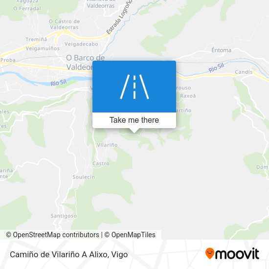 Camiño de Vilariño A Alixo map
