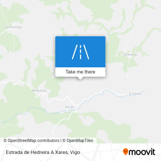 Estrada de Hedreira A Xares map