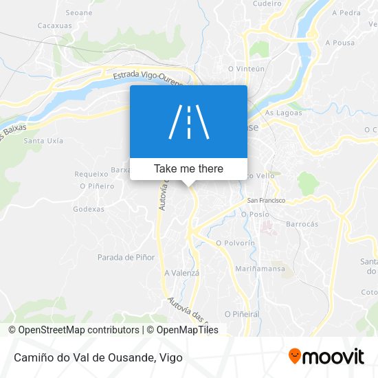 Camiño do Val de Ousande map