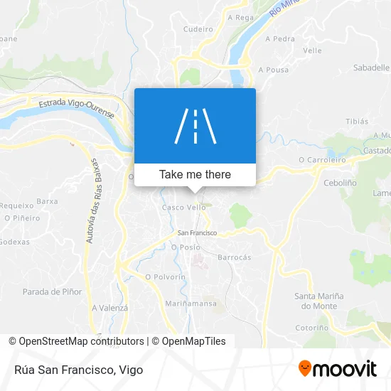 Rúa San Francisco map